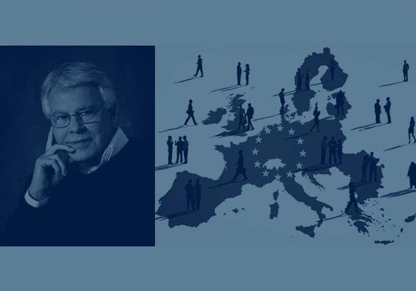 Felipe González Márquez y mapa de Europa